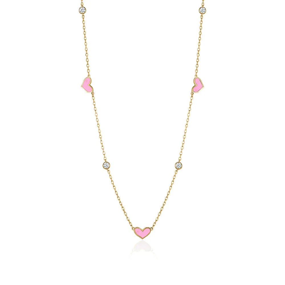 LOVE ENAMEL NECKLACE