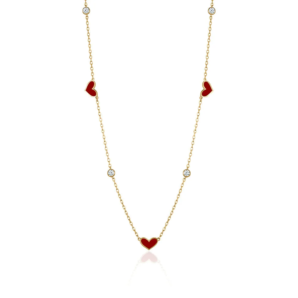 LOVE ENAMEL NECKLACE