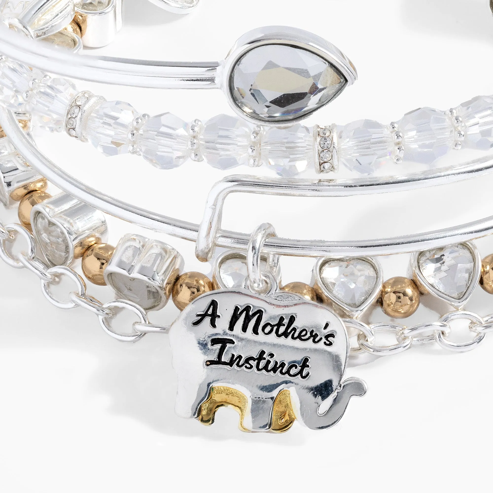 Mama Elephant Bangle Set of 5