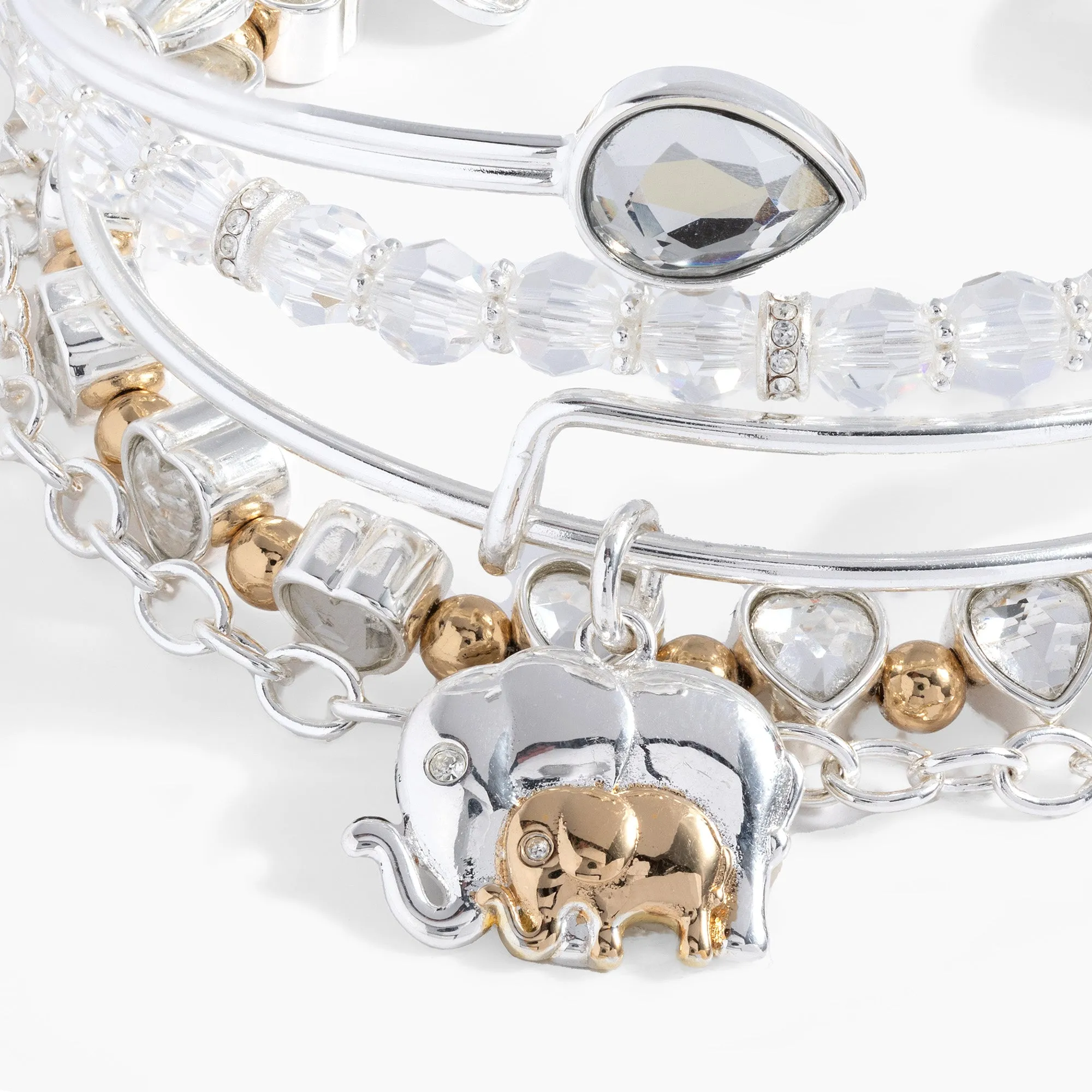 Mama Elephant Bangle Set of 5