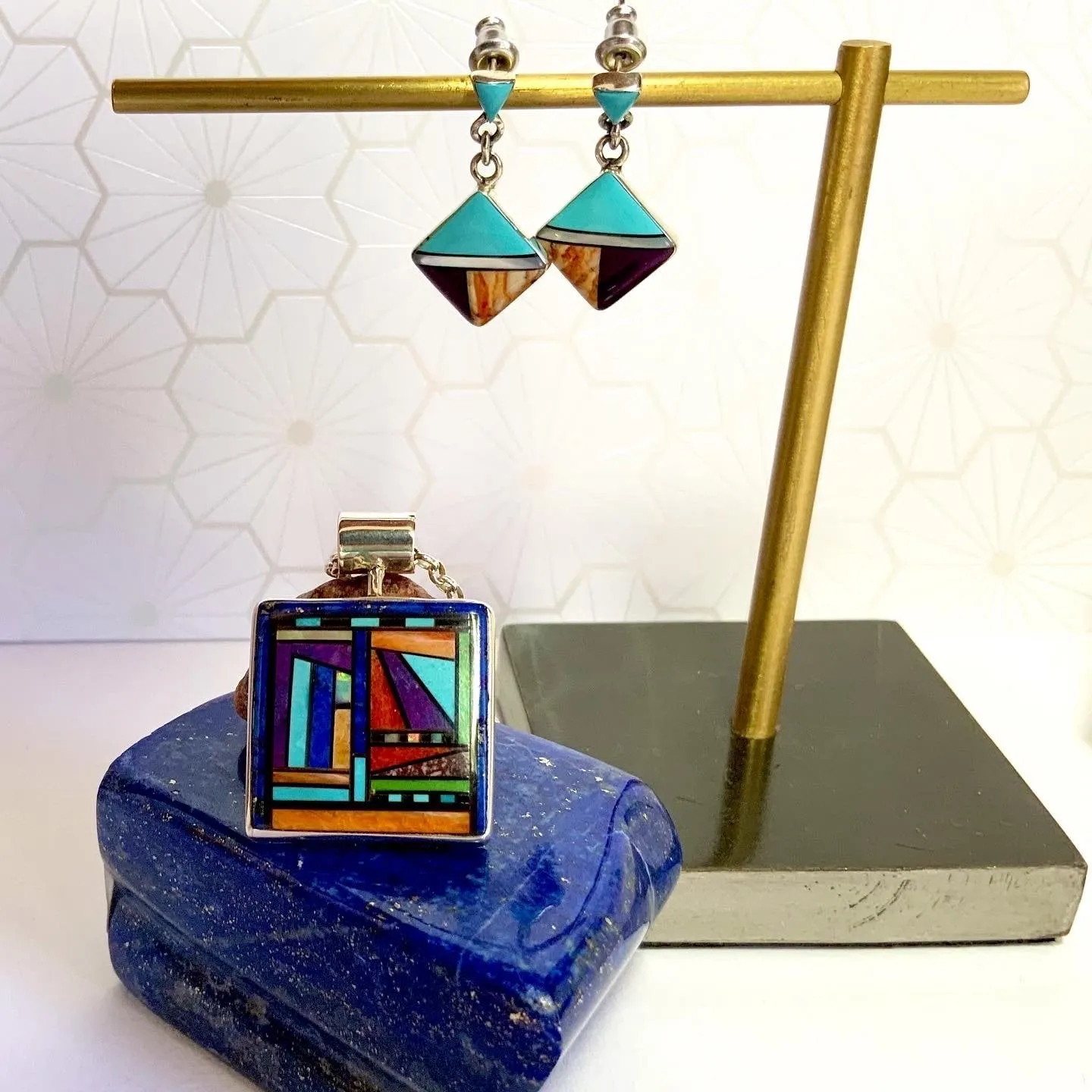 Many Paths Inlay Pendant