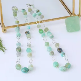 Martinique - Peruvian Opal Sterling Silver Necklace