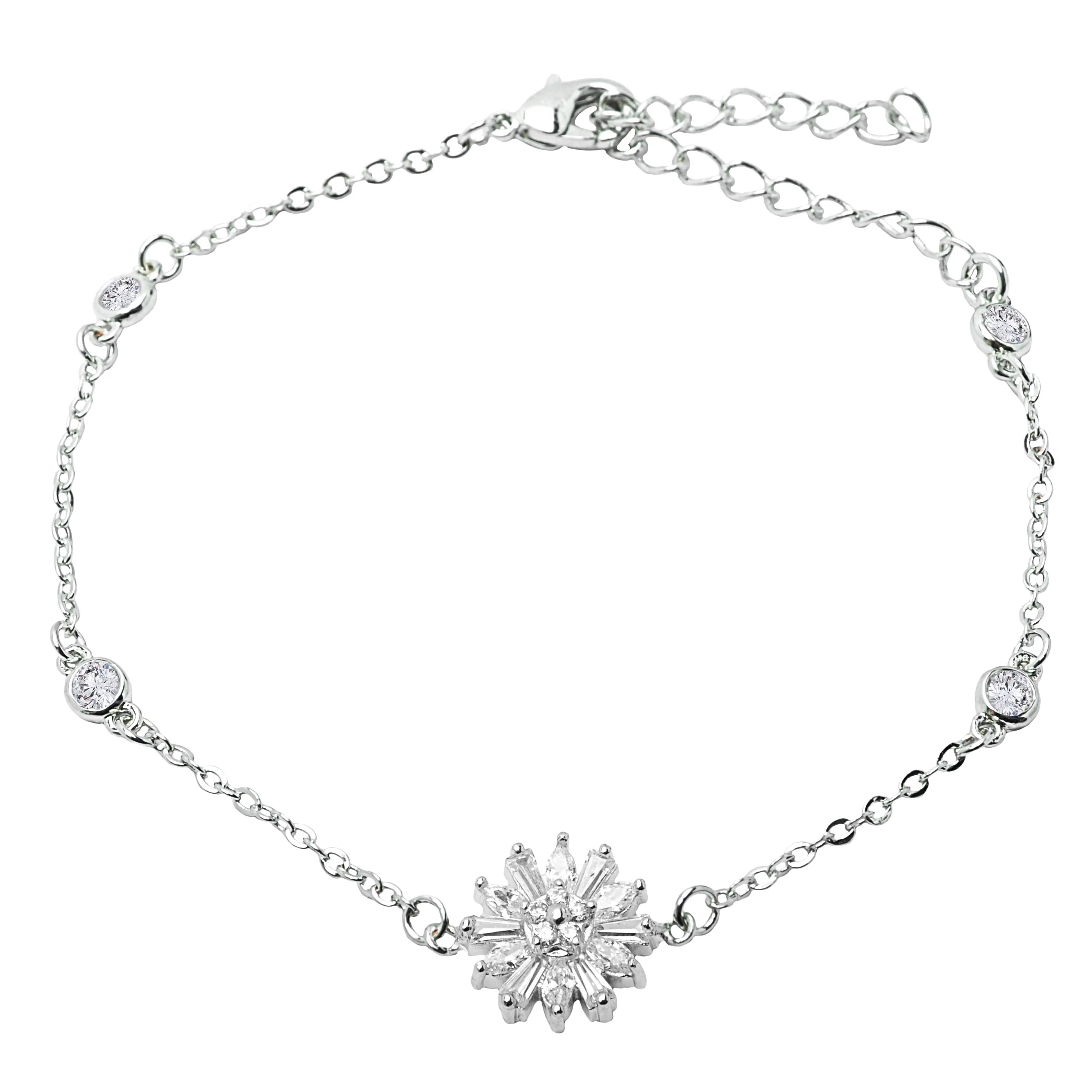 Meier 18k White Gold Plated Bracelet