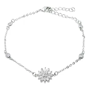 Meier 18k White Gold Plated Bracelet