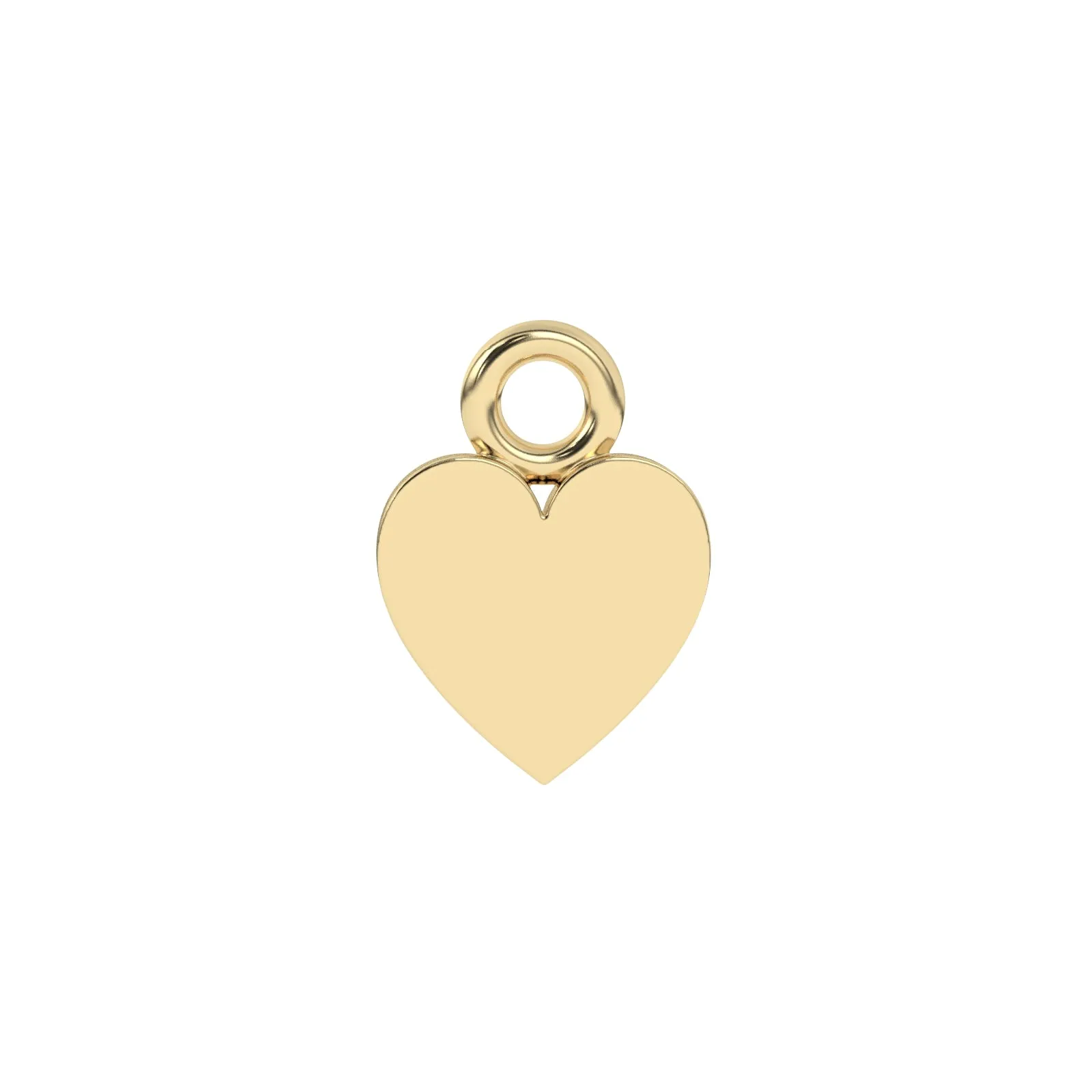 Mini Heart Charm | 10k Yellow Gold