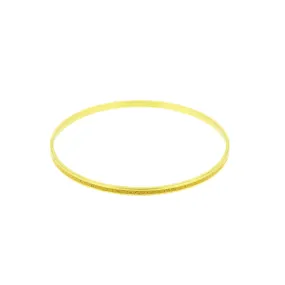 Narrow Gauge Bangle Bracelet BRASS   CONCRETE Orange