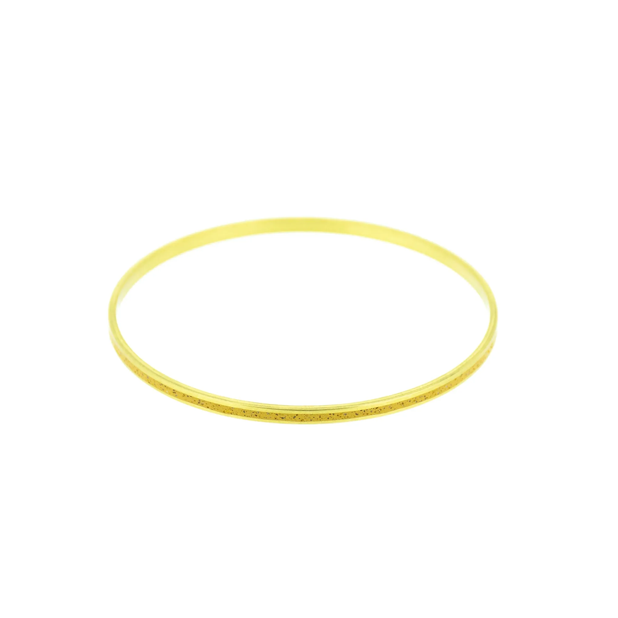 Narrow Gauge Bangle Bracelet BRASS   CONCRETE Orange