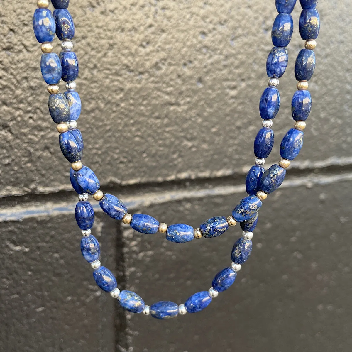 Navy Blue Quartz Choker Necklace Limited Edition