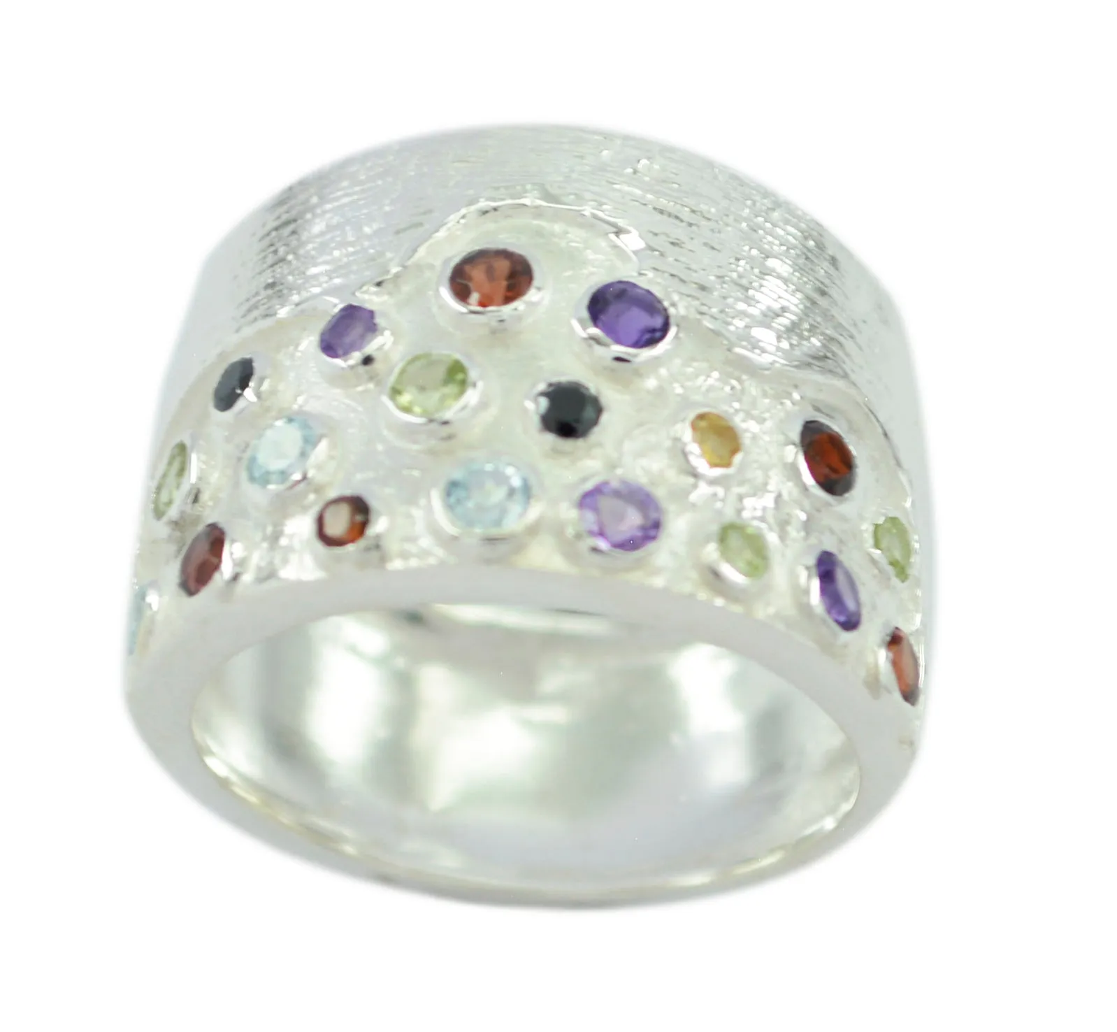 Nubile Gem Multi Stone 925 Sterling Silver Rings Anniversary Gifts