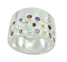 Nubile Gem Multi Stone 925 Sterling Silver Rings Anniversary Gifts
