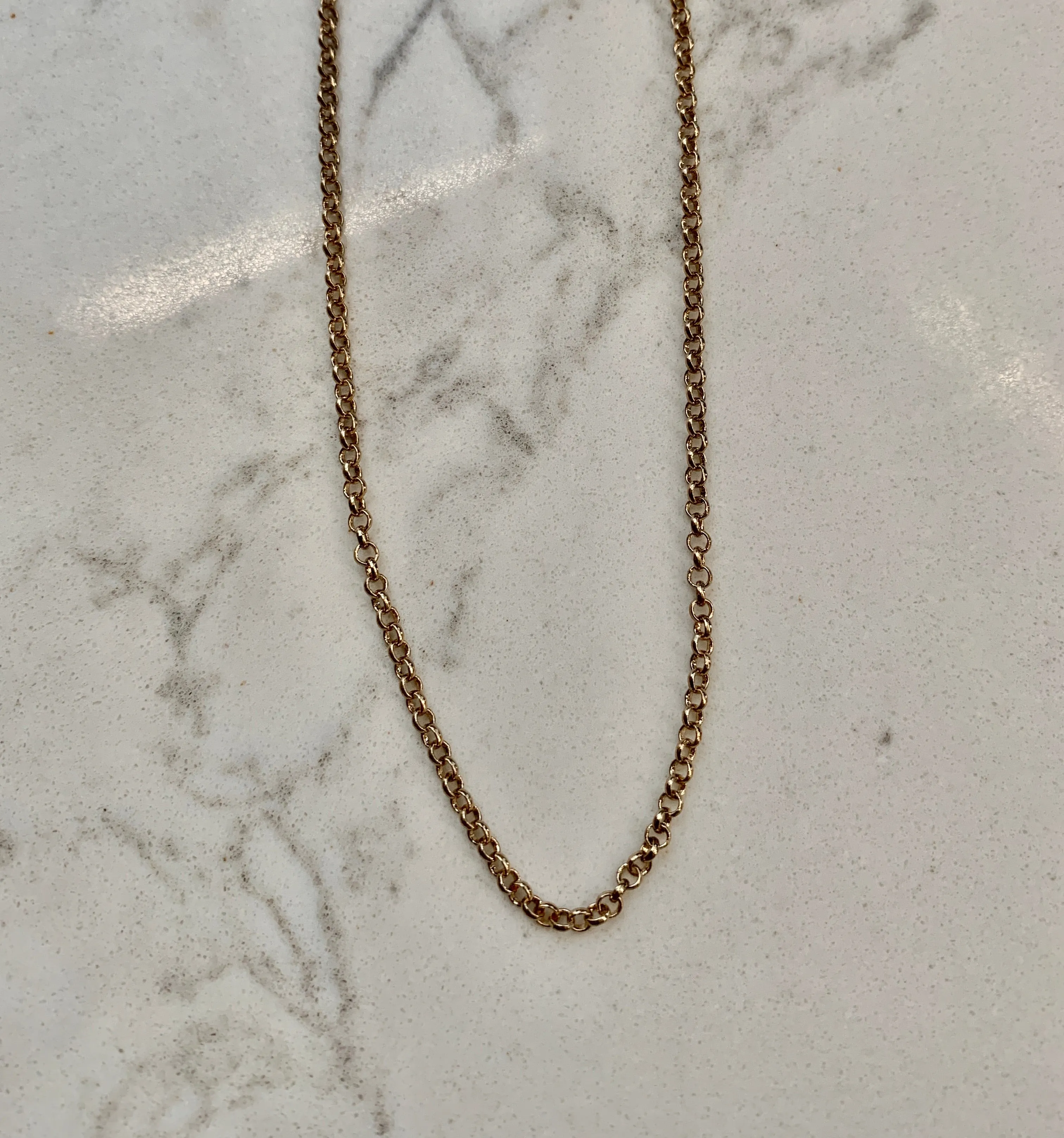 O Ring Chain Link Necklace