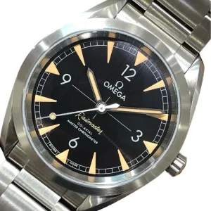 Omega Seamaster Railmaster Co-Axial Master Chronometer 220.10.40.20.01.001 Black Watch Men's Used