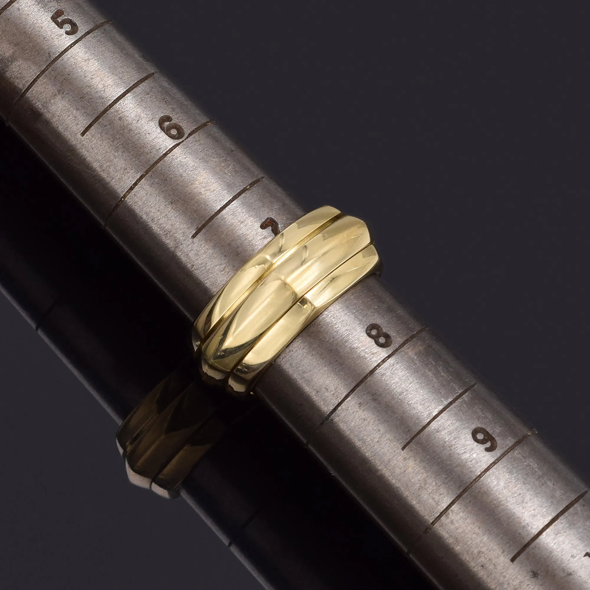 Piaget 18K Gold Possession Rotating Spinner Band Ring Size 55
