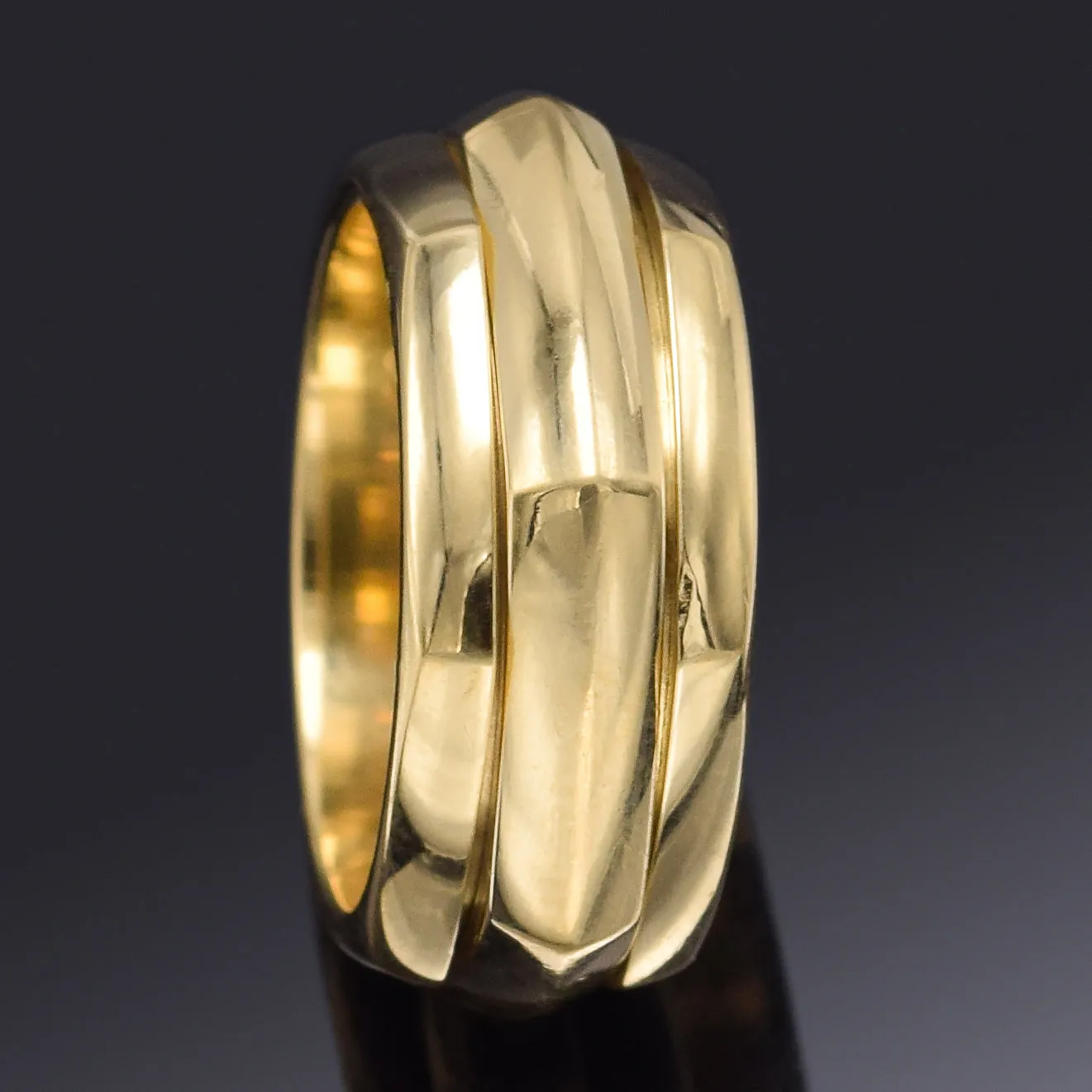 Piaget 18K Gold Possession Rotating Spinner Band Ring Size 55