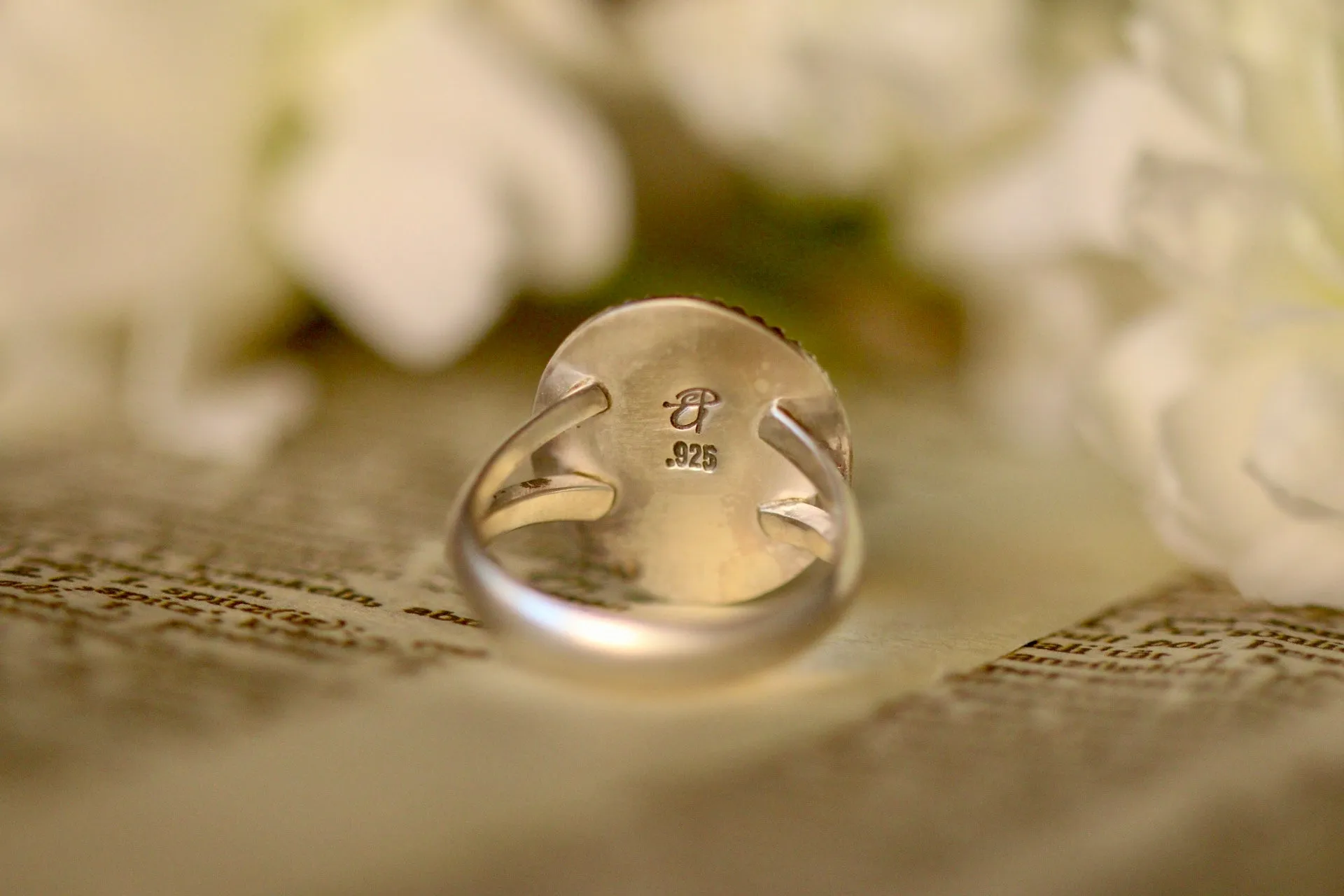Prehnite ring- US size 6