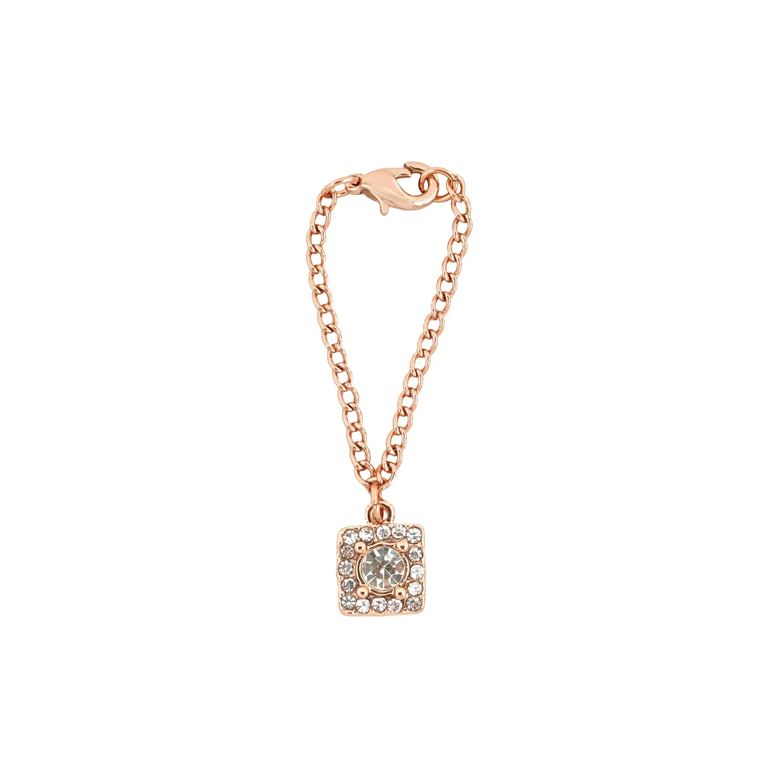 Quad Rhinestone Rosegold Watch Charm