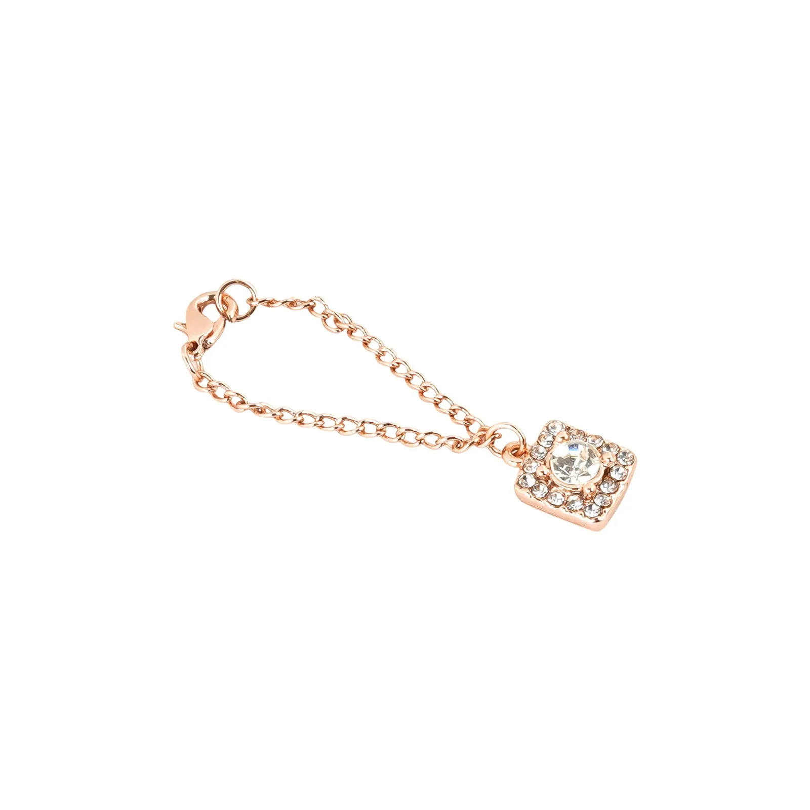 Quad Rhinestone Rosegold Watch Charm