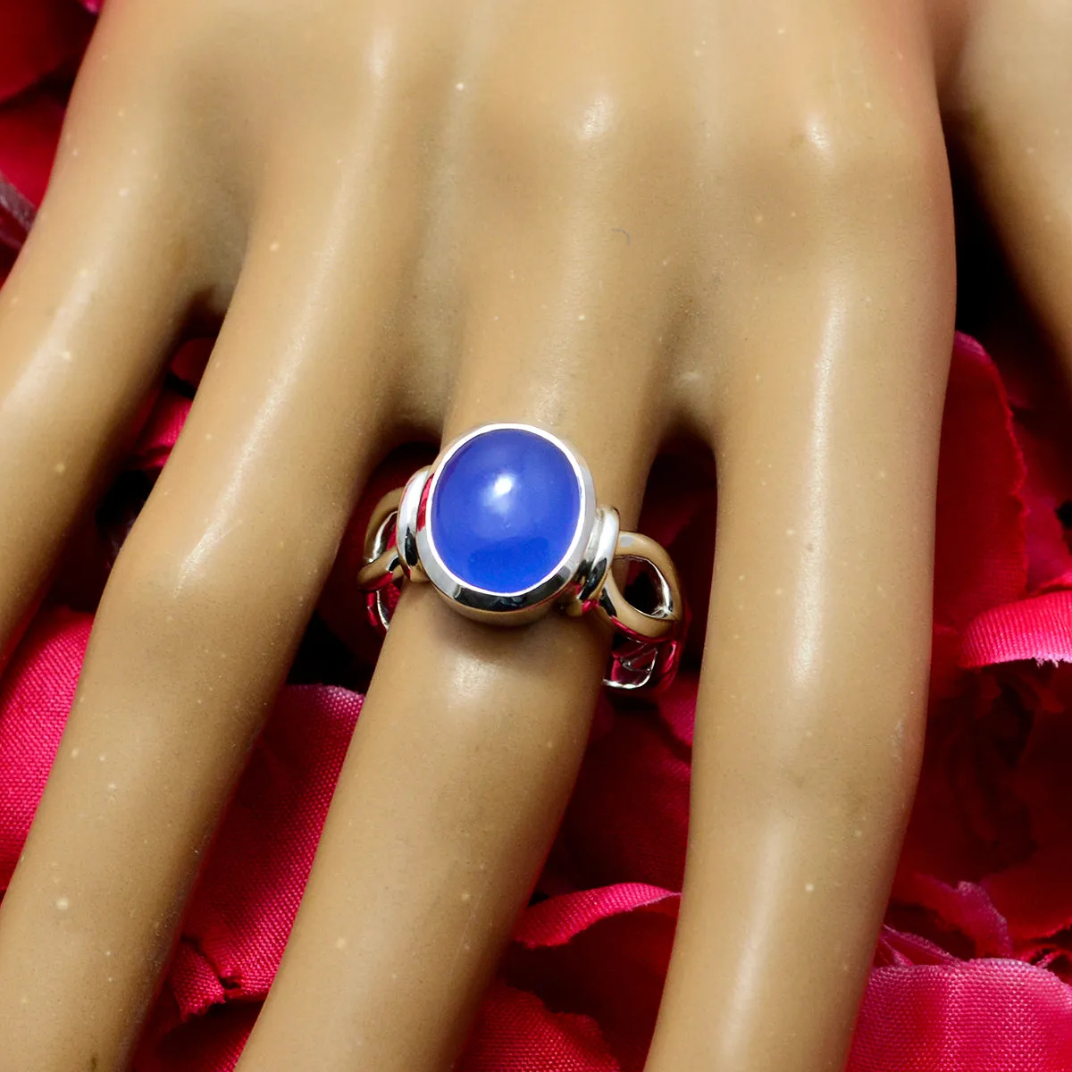 Refined Gems Chalcedony 925 Sterling Silver Ring Pandora Jewelry Store