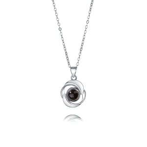 Rose Necklace with Picture Inside