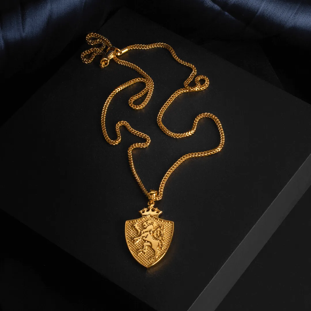 Royal Shield Pendant - Gold
