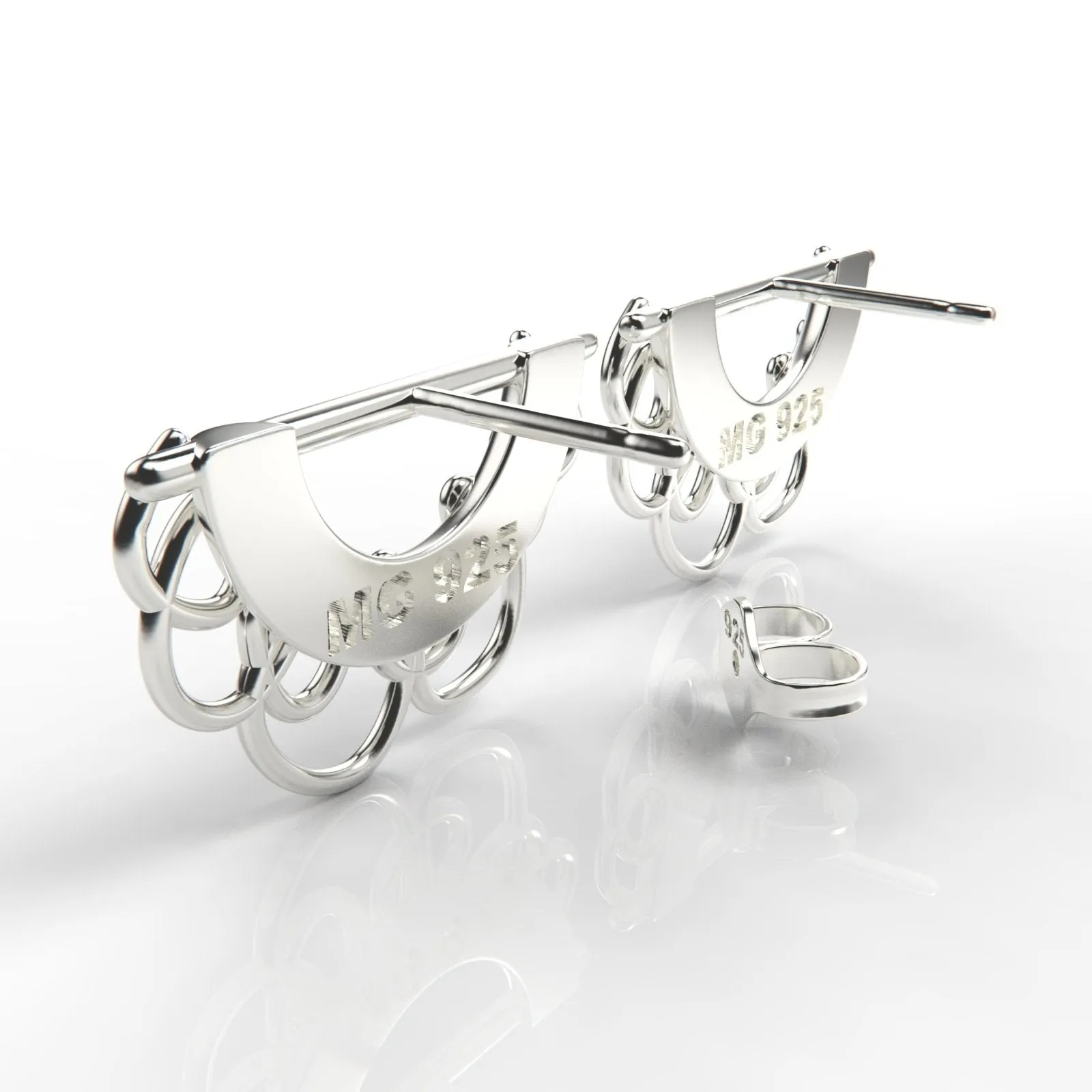 Scribble Stud Earrings