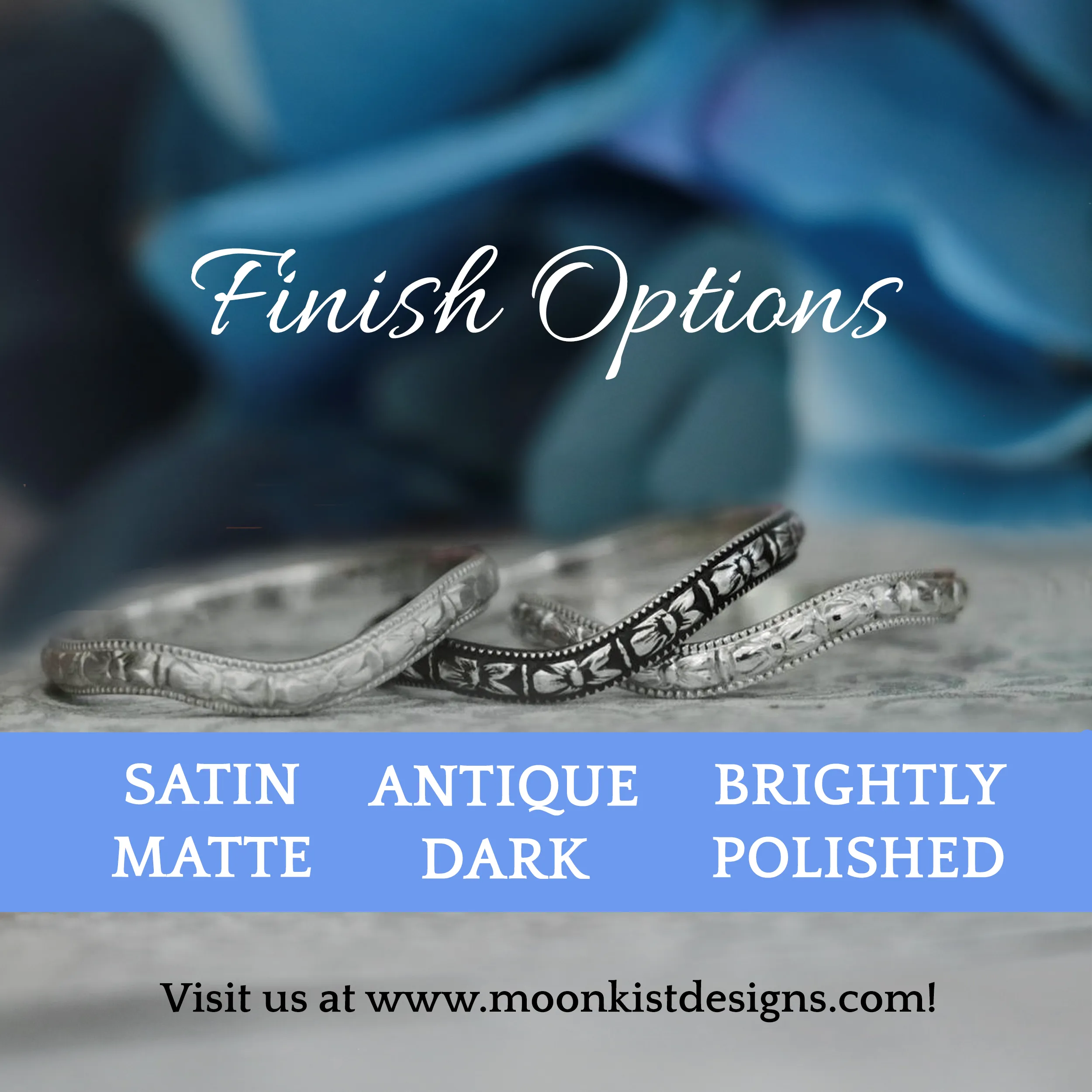 Silver Classic Milgrain Mens Wedding Band | Moonkist Designs