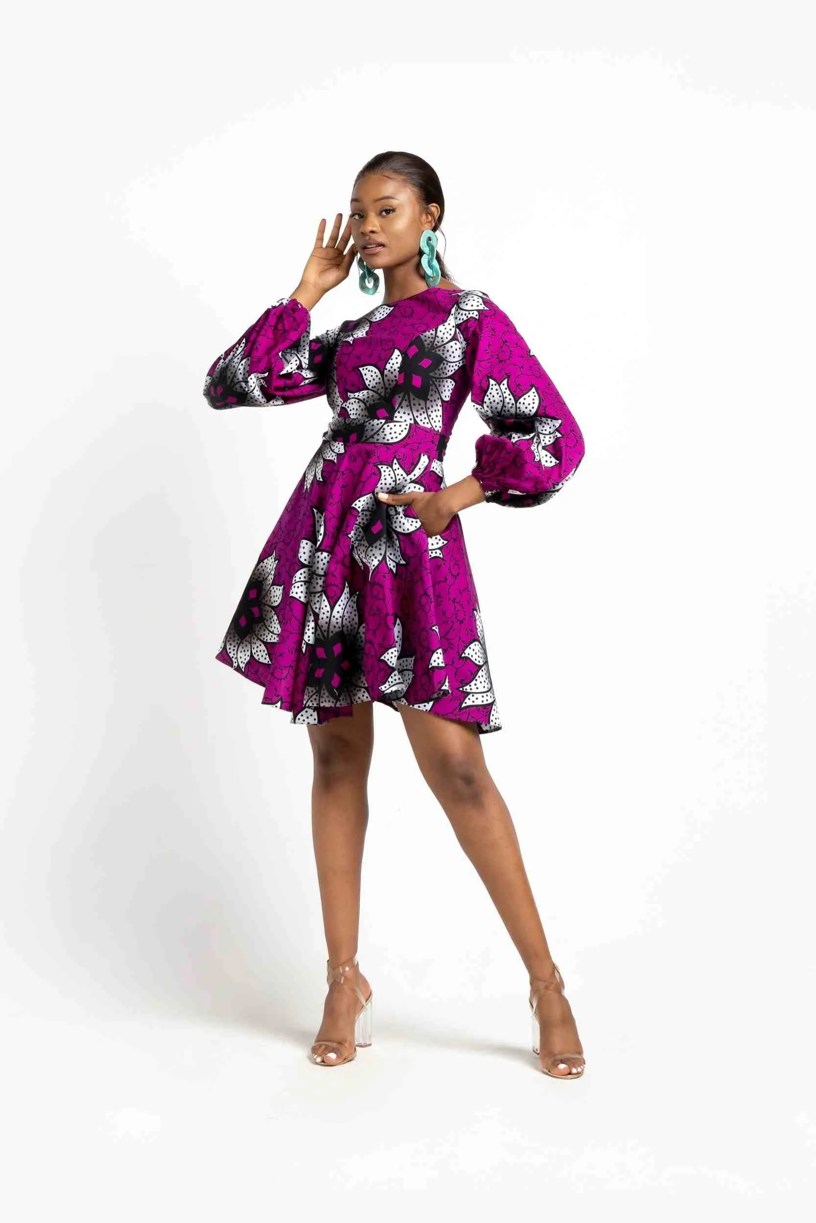 SOPHIA African Print Women's Dress