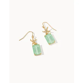 Spartina Mermaid Glass Starfish Earrings
