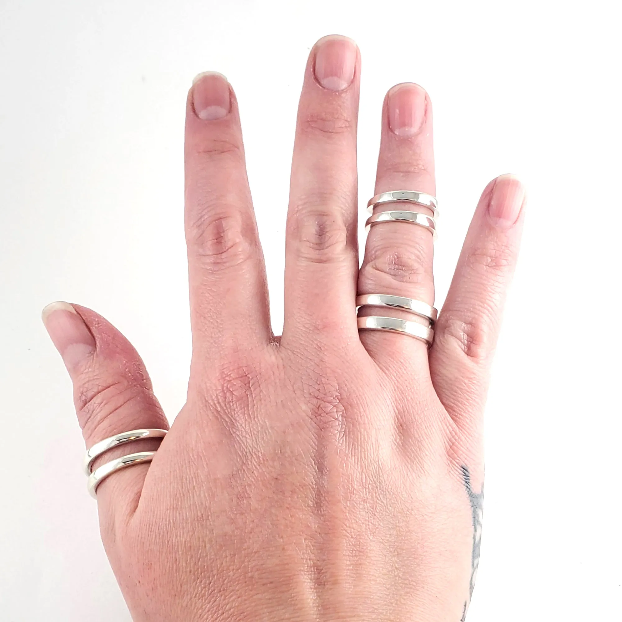 Sterling Silver Double Fork Tine Ring