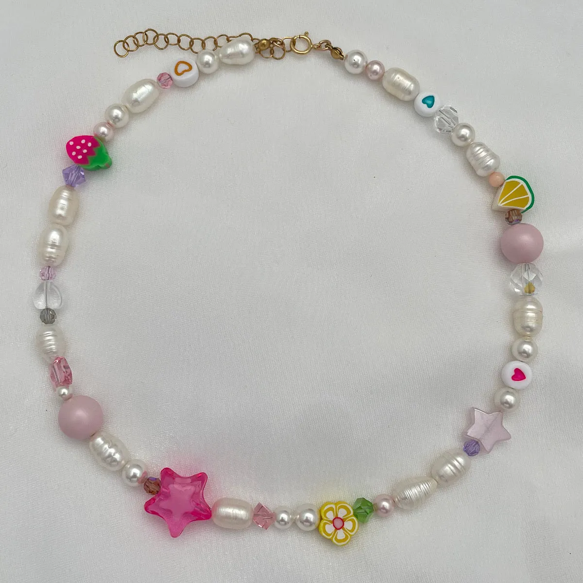 The Barbie Edit Happy Girl Pearl Choker