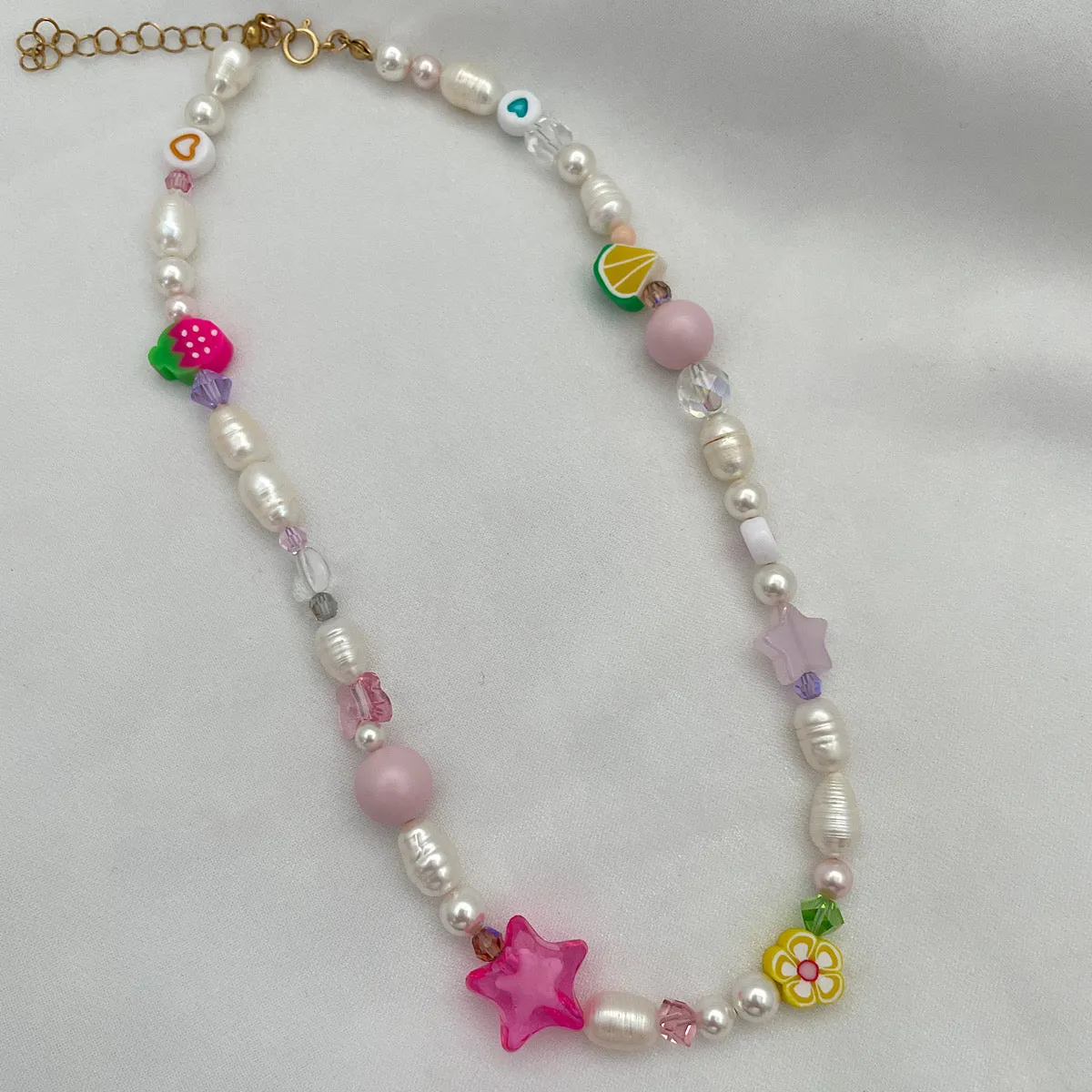 The Barbie Edit Happy Girl Pearl Choker