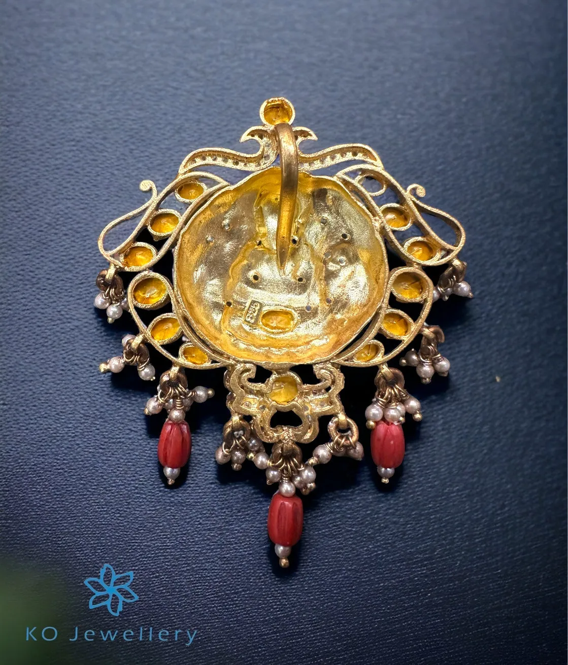 The Bhagyawati Silver Lakshmi Pendant