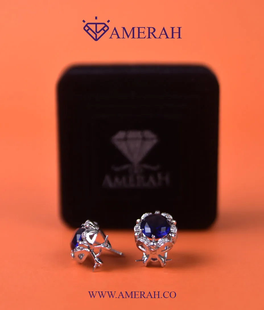 The Majestic Blue Earings (925 Sterling Silver)