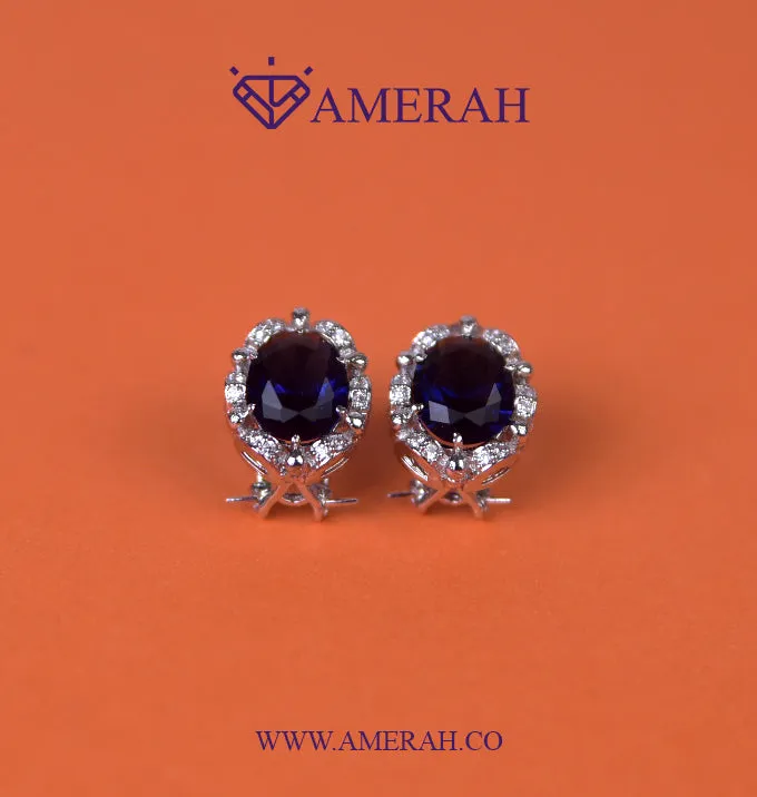 The Majestic Blue Earings (925 Sterling Silver)