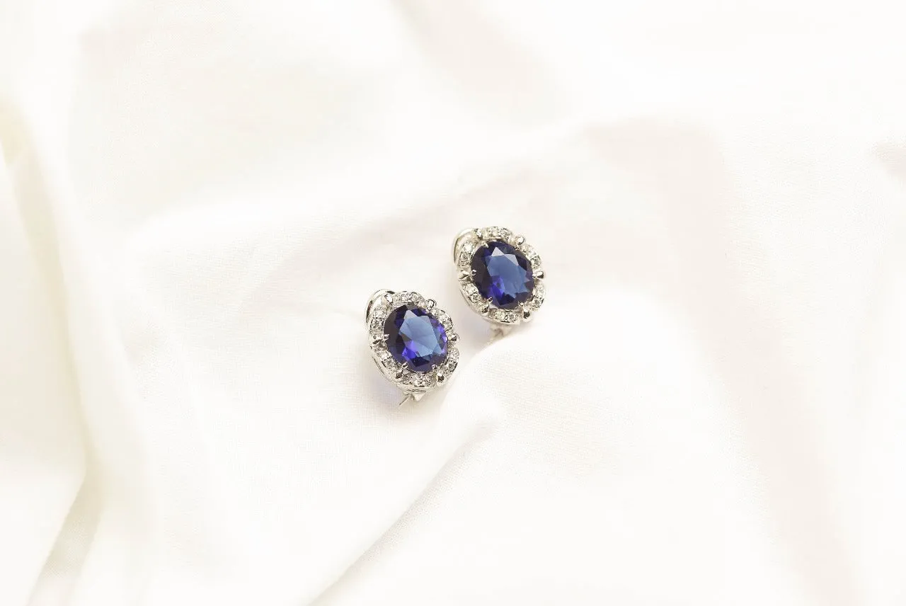The Majestic Blue Earings (925 Sterling Silver)