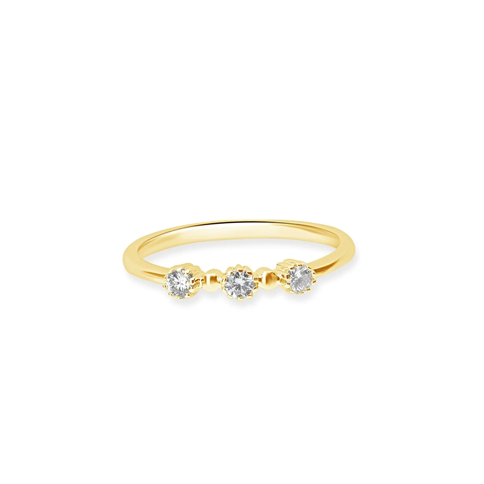 Three Stone Diamond Ring