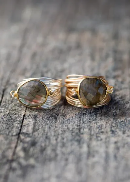 Torrey Ring with Labradorite