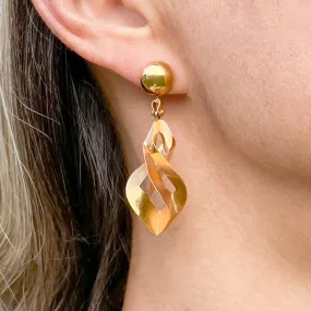 Vintage Gold Drop Earrings