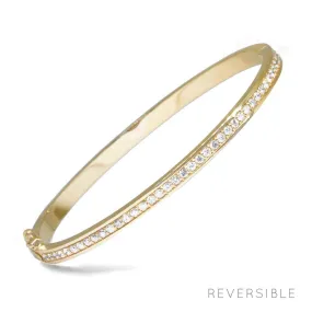 Vortex Diamond 18k Yellow Gold Bangle
