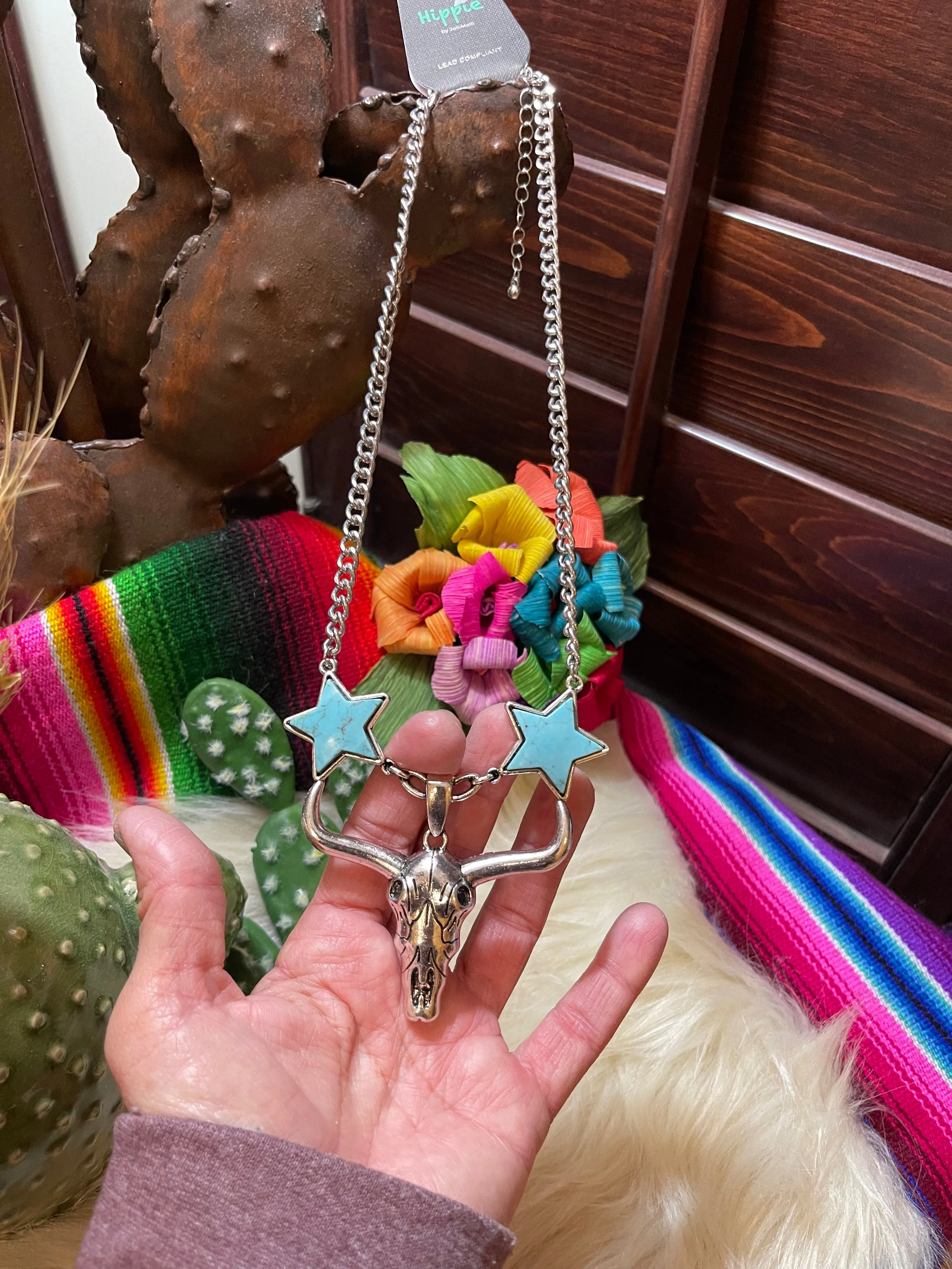 Western star necklace