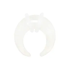 White Glass Pincher WildKlass Taper with O-Rings