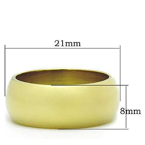 WildKlass Stainless Steel Wedding Ring IP Gold Women