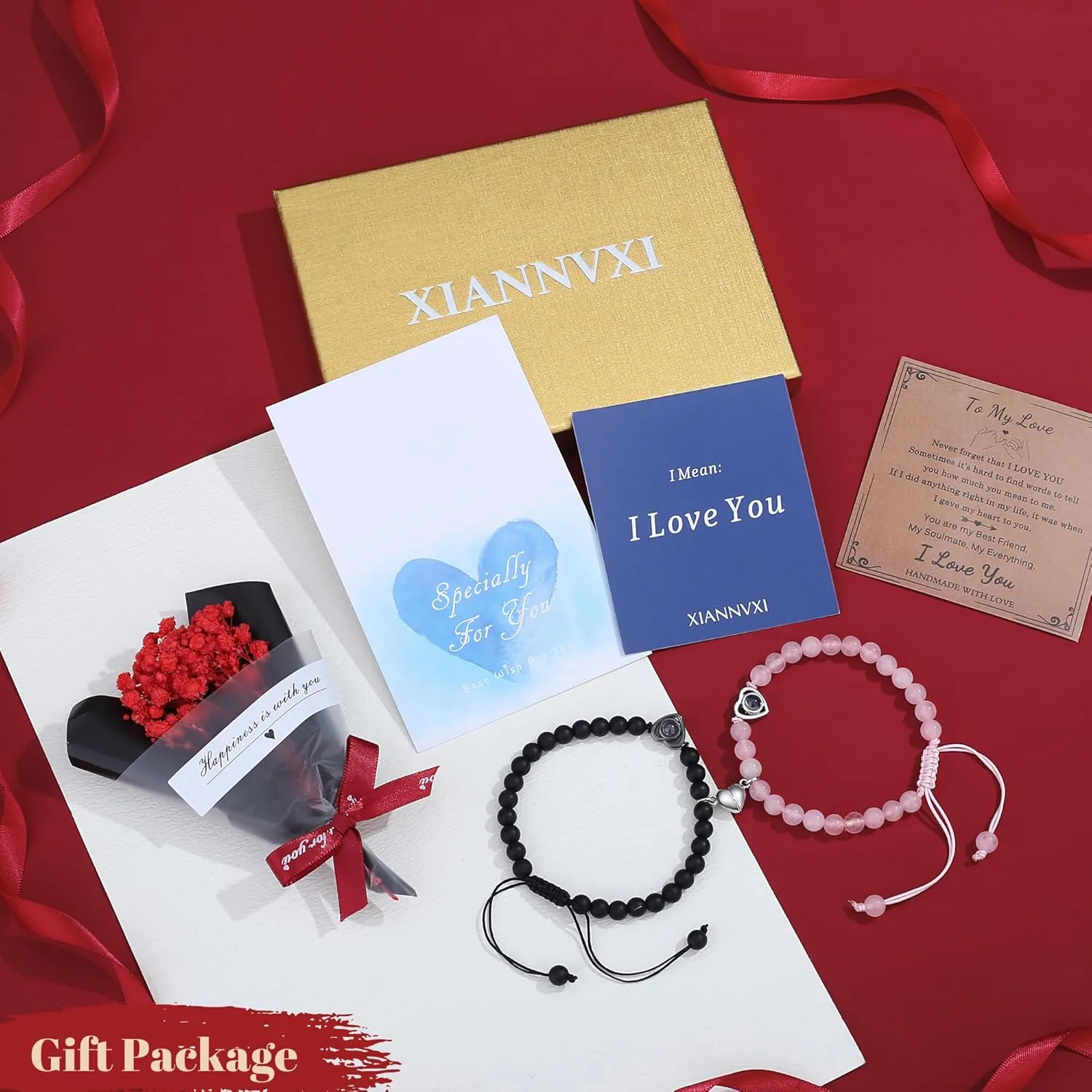 XIANNVXI Couples Bracelets His And Her Matching Bracelets For Couples 100 Languages I Love You Gifts Bracelets Jewelry