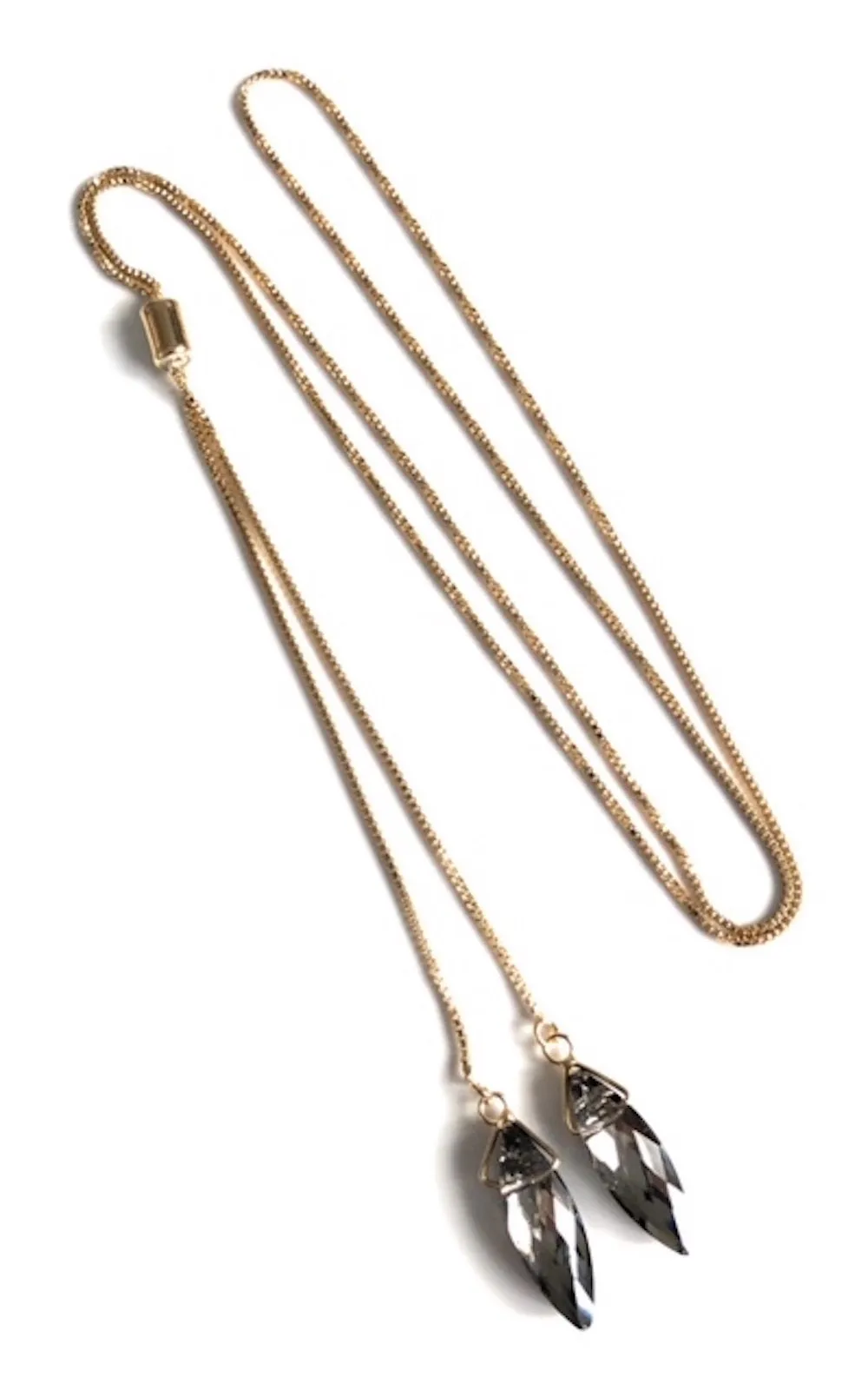 Y Shape Necklace, Lariat Long Necklace Gold, Bolo Necklace, Toggle Slide Chain Choker, Adjustable Fashion Necklace, Long Chain Necklace