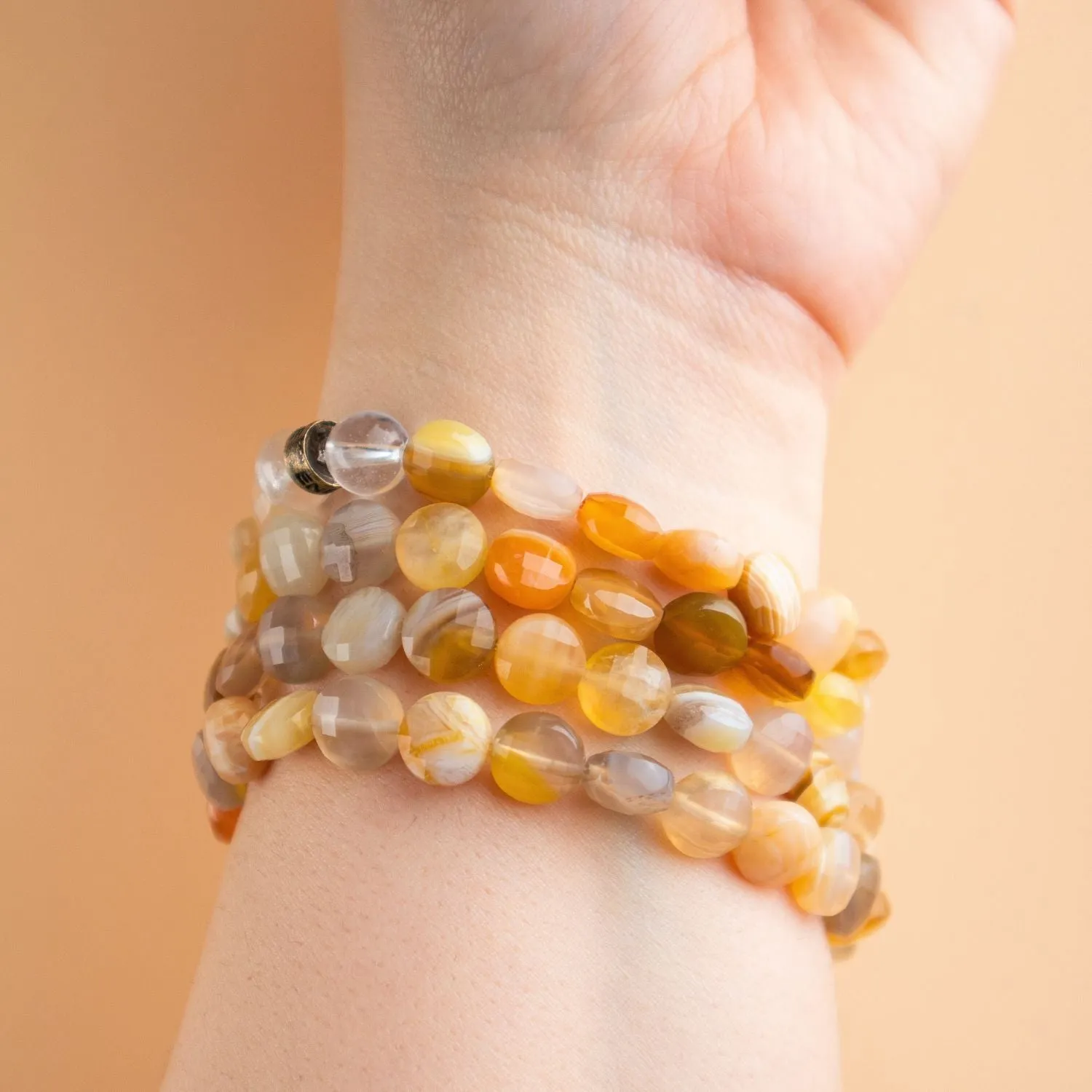Yellow Botswana Agate Bracelet