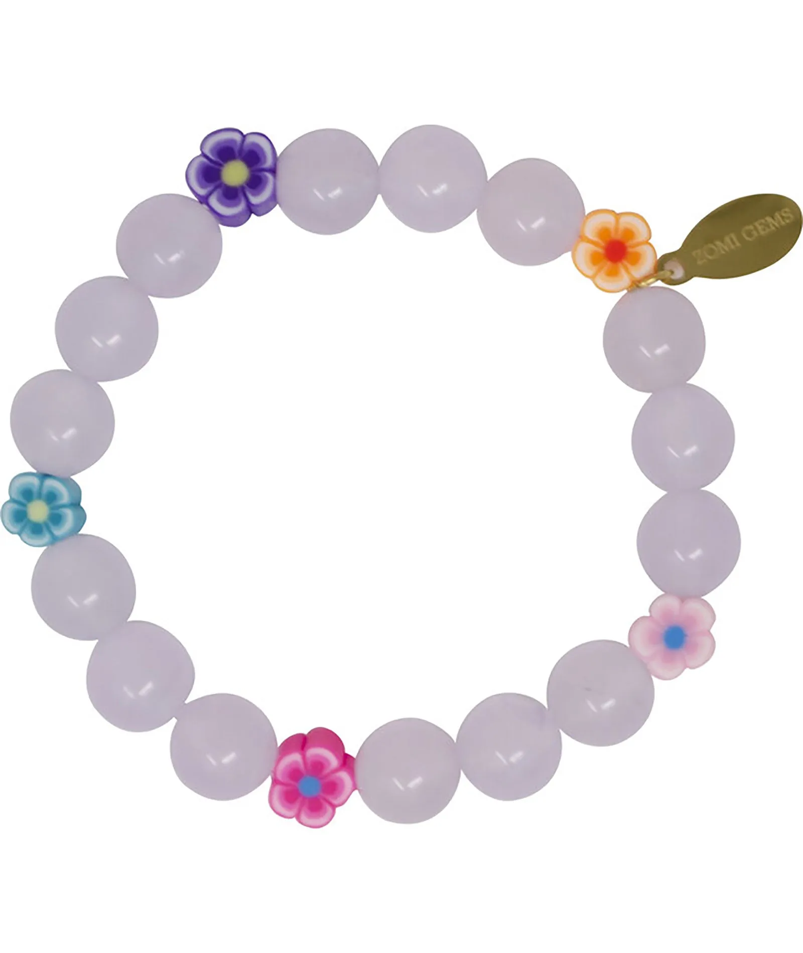 Zomi Flower Bead Stretch Bracelet